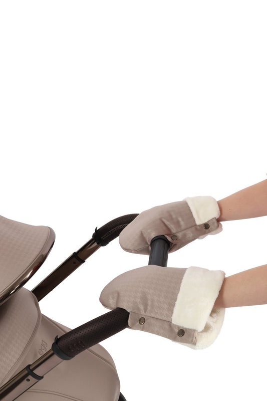 egg® Handmuffs - Houndstooth Almond - Little Miracles Baby Boutique