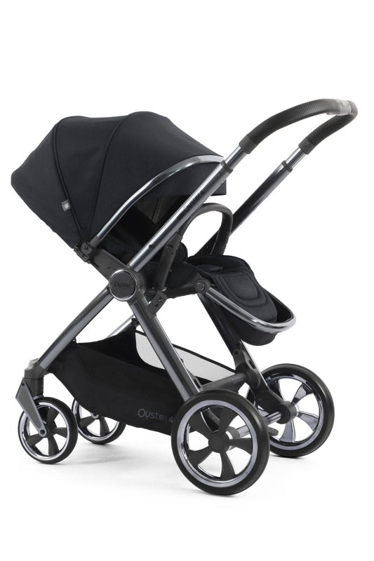 Oyster 4 Stroller with Gun Metal Chassis - Carbonite - Little Miracles Baby Boutique