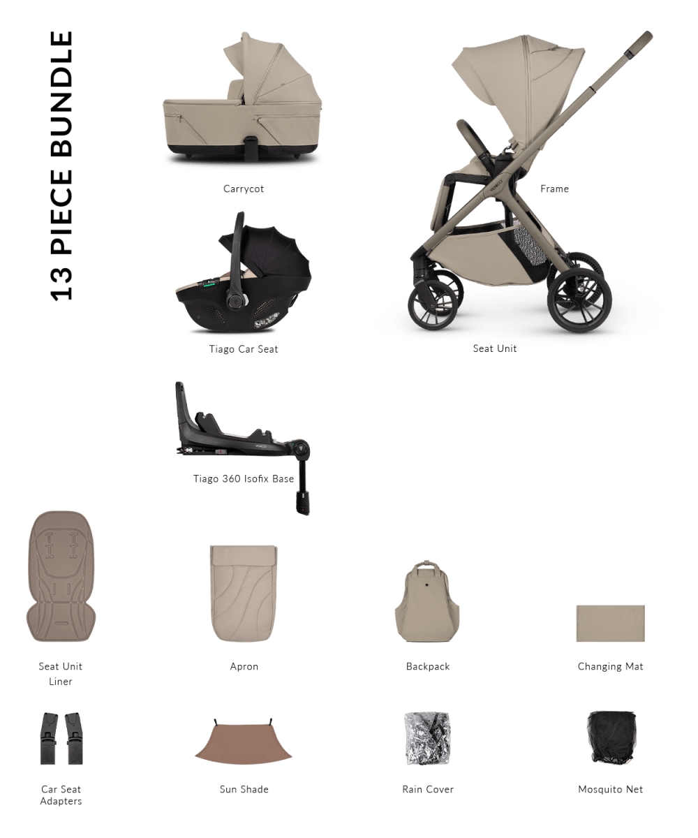 Venicci Tila - Luxury Package - Latte - Little Miracles Baby Boutique