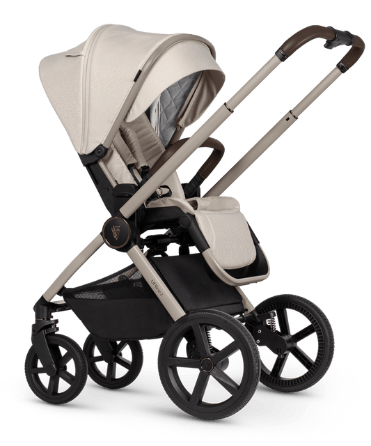 Venicci Upline 2 - 3 in 1 Package and Base - Stone Beige - Little Miracles Baby Boutique