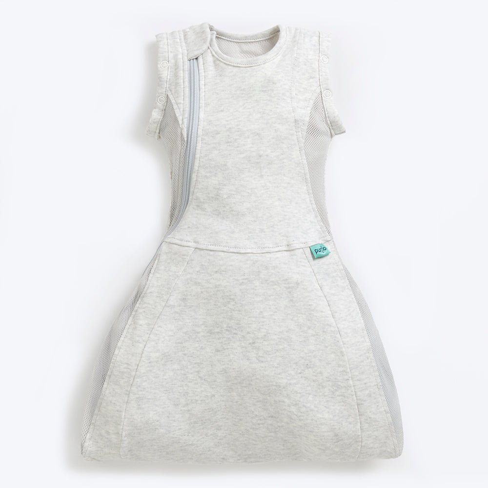 0.5 Tog Swaddle to Sleep Bag – Minimal Grey Lightweight - Little Miracles Baby Boutique