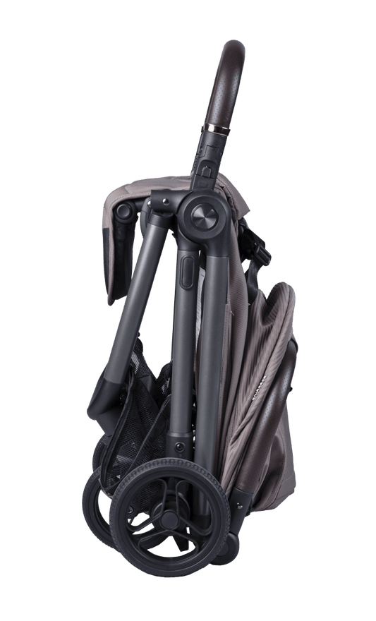 Auto Fold Compact Stroller - Mink - Little Miracles Baby Boutique