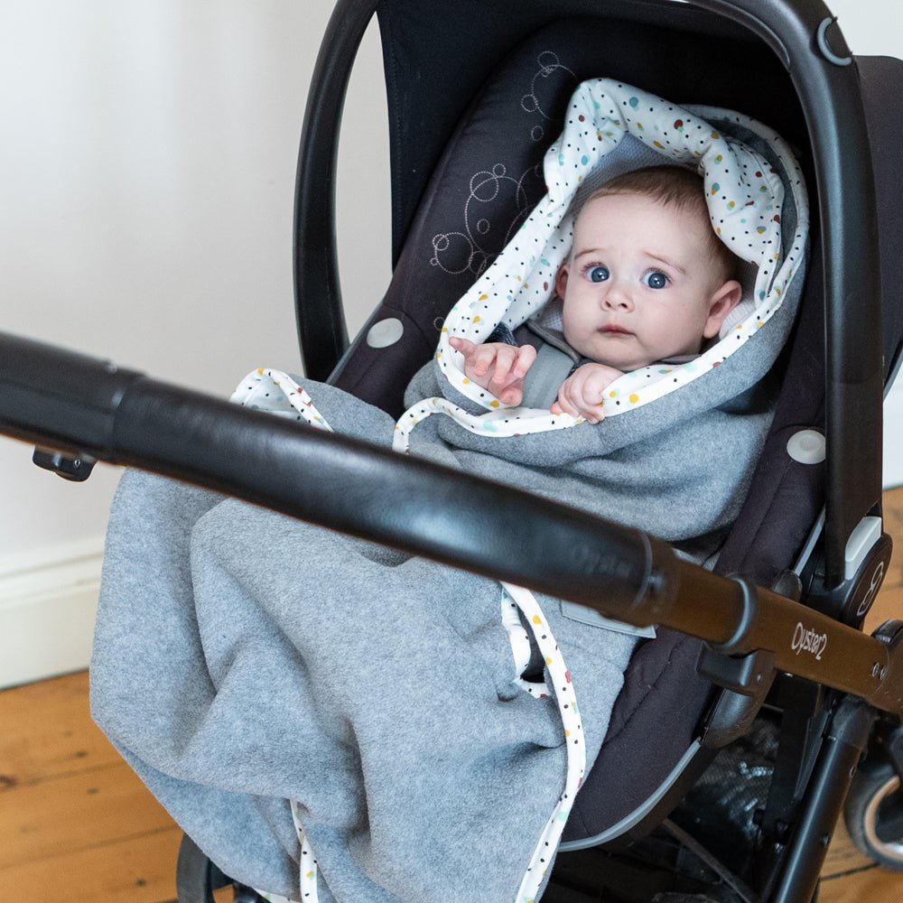 Cosy Wrap Travel Blanket – Minimal Grey - Little Miracles Baby Boutique