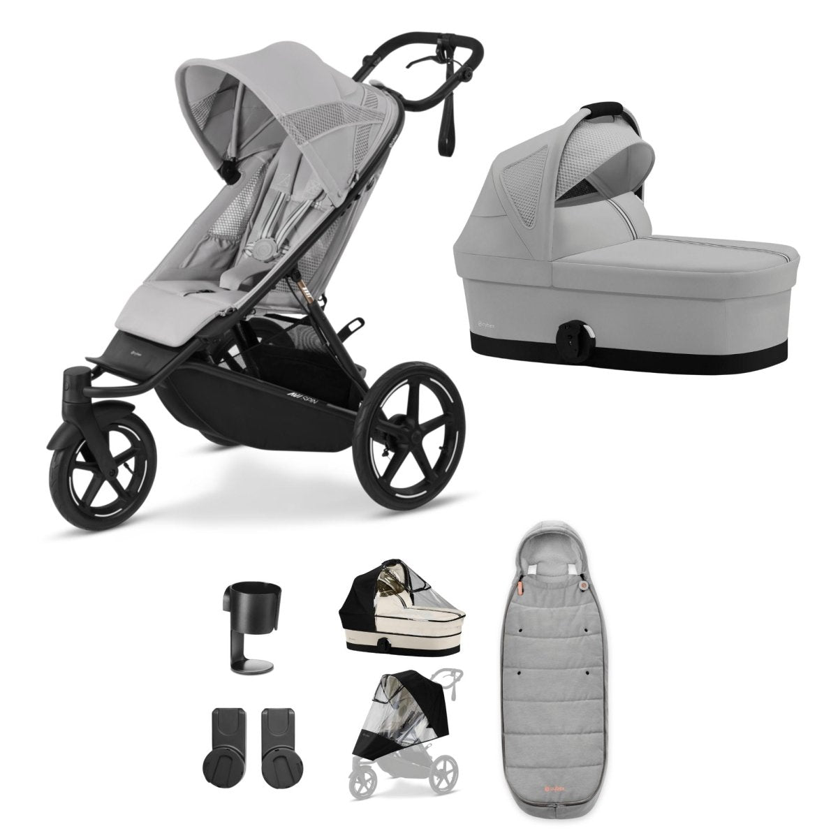 Cybex Avi Spin 8 Piece - Fog Grey - Little Miracles Baby Boutique