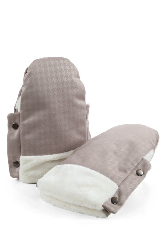 egg® Handmuffs - Houndstooth Almond - Little Miracles Baby Boutique