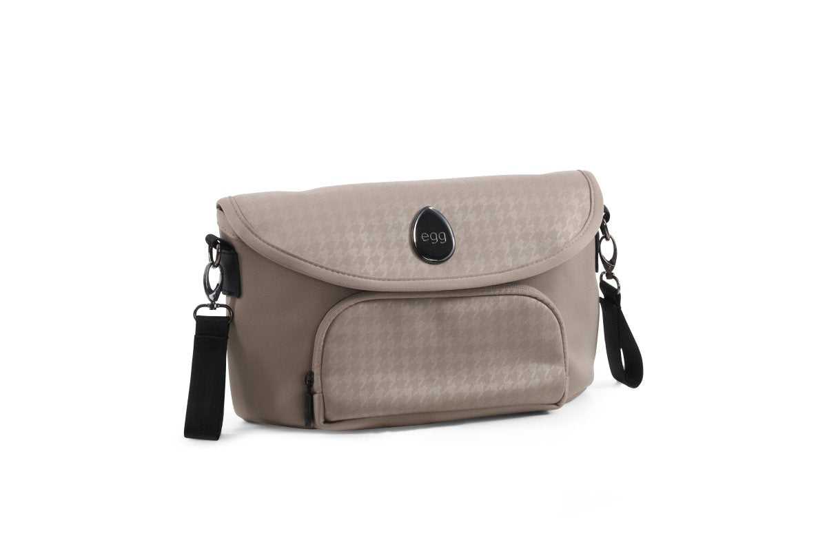 egg3® Stroller Organiser - Houndstooth Almond - Little Miracles Baby Boutique