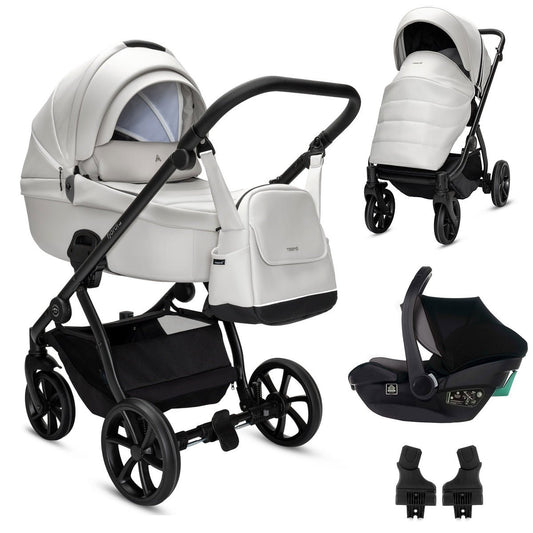 Noordi - Fjordi V2 Leather, 3 in 1 - Cloud with i - Size Car Seat and Base - Little Miracles Baby Boutique