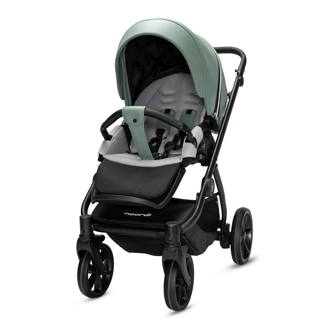 Noordi - Fjordi V2 Leather, 3 in 1 - Sage with i - Size Car Seat and Base - Little Miracles Baby Boutique