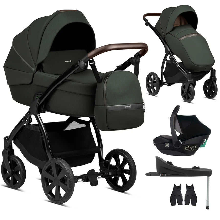 Noordi - Luna All - Trials 3 in 1 - Forest Green with i - Size Car Seat and Base - Little Miracles Baby Boutique