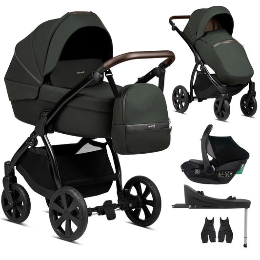 Noordi - Luna All - Trials 3 in 1 - Forest Green with i - Size Car Seat and Base - Little Miracles Baby Boutique