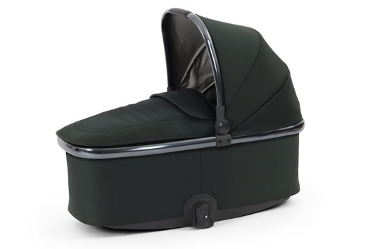 Oyster 4 Carrycot in Black Olive with Gun Metal Finish - Little Miracles Baby Boutique