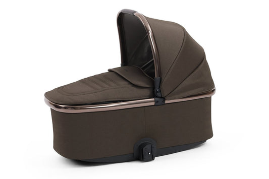Oyster 4 Carrycot in Chocolate Velvet with Brown Finish - Little Miracles Baby Boutique