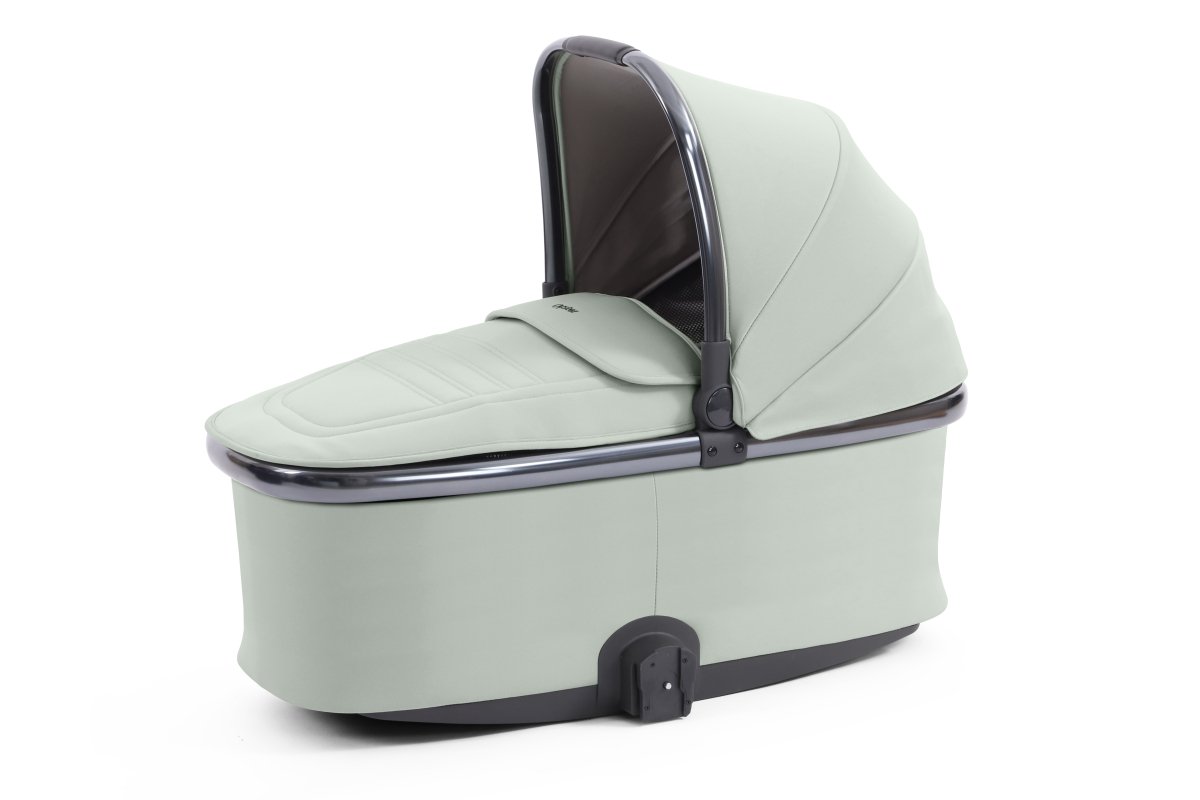 Oyster 4 Carrycot in Pistachio with Gun Metal Finish - Little Miracles Baby Boutique