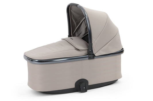 Oyster 4 Carrycot in Stone with Gun Metal Finish - Little Miracles Baby Boutique