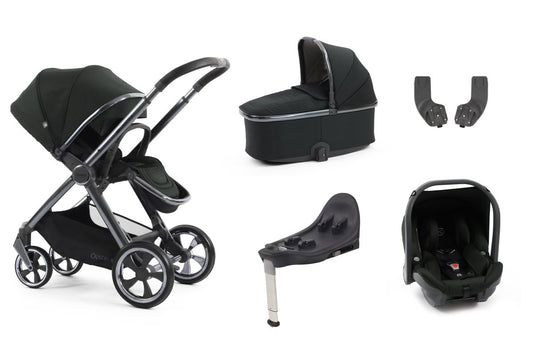 Oyster 4 Essential Bundle in Black Olive with Gun Metal Chassis - Little Miracles Baby Boutique