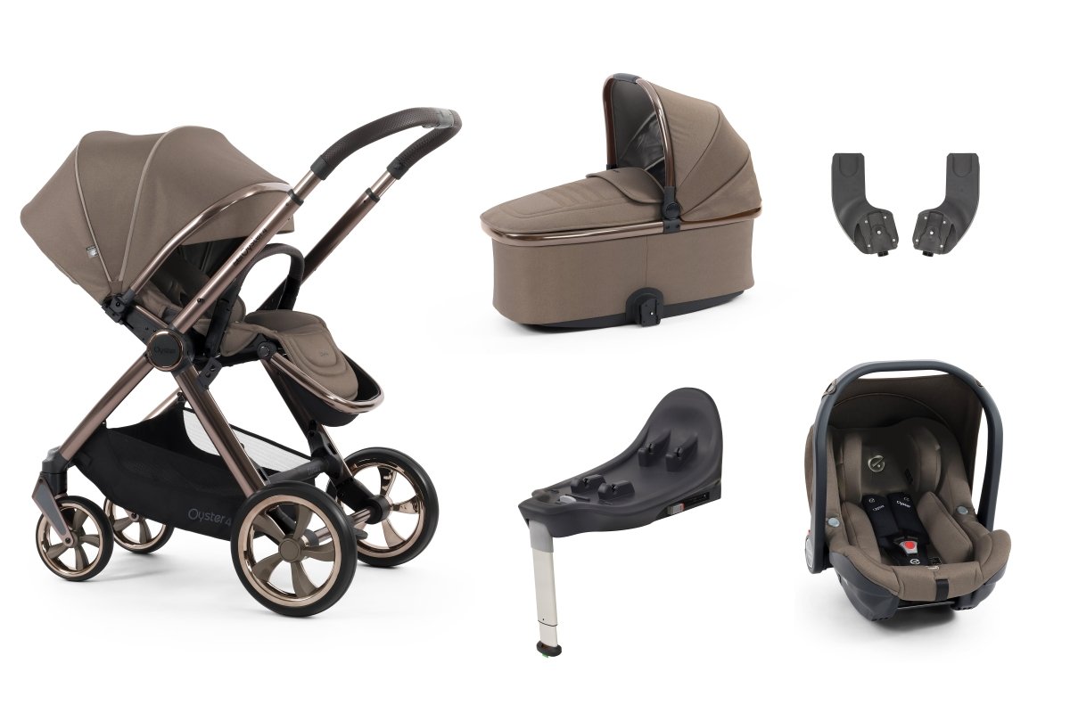 Oyster 4 Essential Bundle in Mink with Brown Chassis - Little Miracles Baby Boutique
