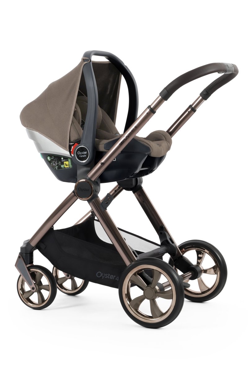 Oyster 4 Essential Bundle in Mink with Brown Chassis - Little Miracles Baby Boutique