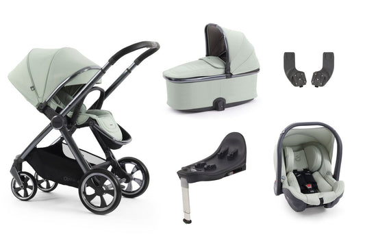 Oyster 4 Essential Bundle in Pistachio with Gun Metal Chassis - Little Miracles Baby Boutique