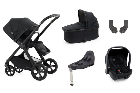 Oyster 4 Essential Bundle in Raven with Matt Black Chassis - Little Miracles Baby Boutique
