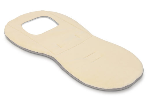 Oyster 4 Fleece Seat Liner Cream / Grey - Little Miracles Baby Boutique