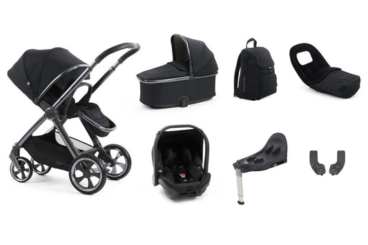 Oyster 4 Luxury Bundle in Carbonite with Gun Metal Chassis - Little Miracles Baby Boutique