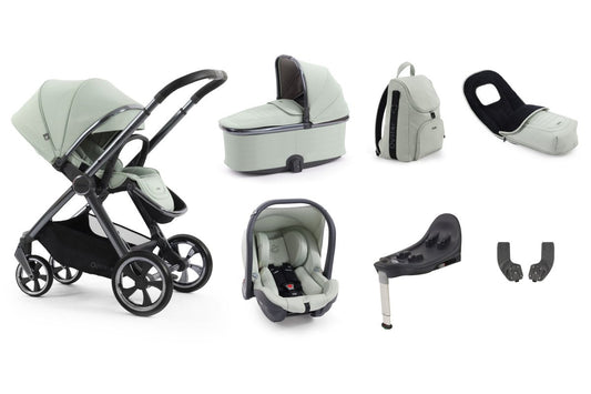 Oyster 4 Luxury Bundle in Pistachio with Gun Metal Chassis - Little Miracles Baby Boutique