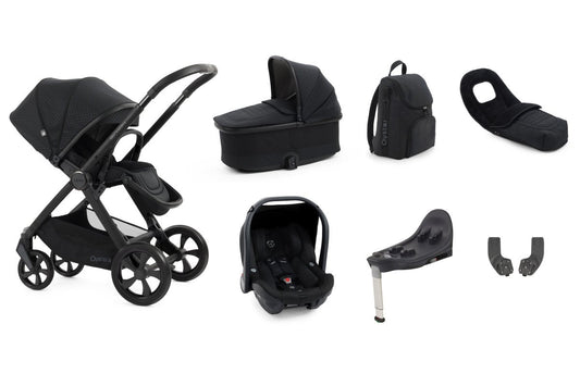 Oyster 4 Luxury Bundle in Raven with Matt Black Chassis - Little Miracles Baby Boutique