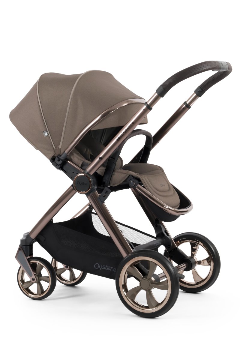 Oyster 4 Stroller with Brown Chassis - Mink - Little Miracles Baby Boutique