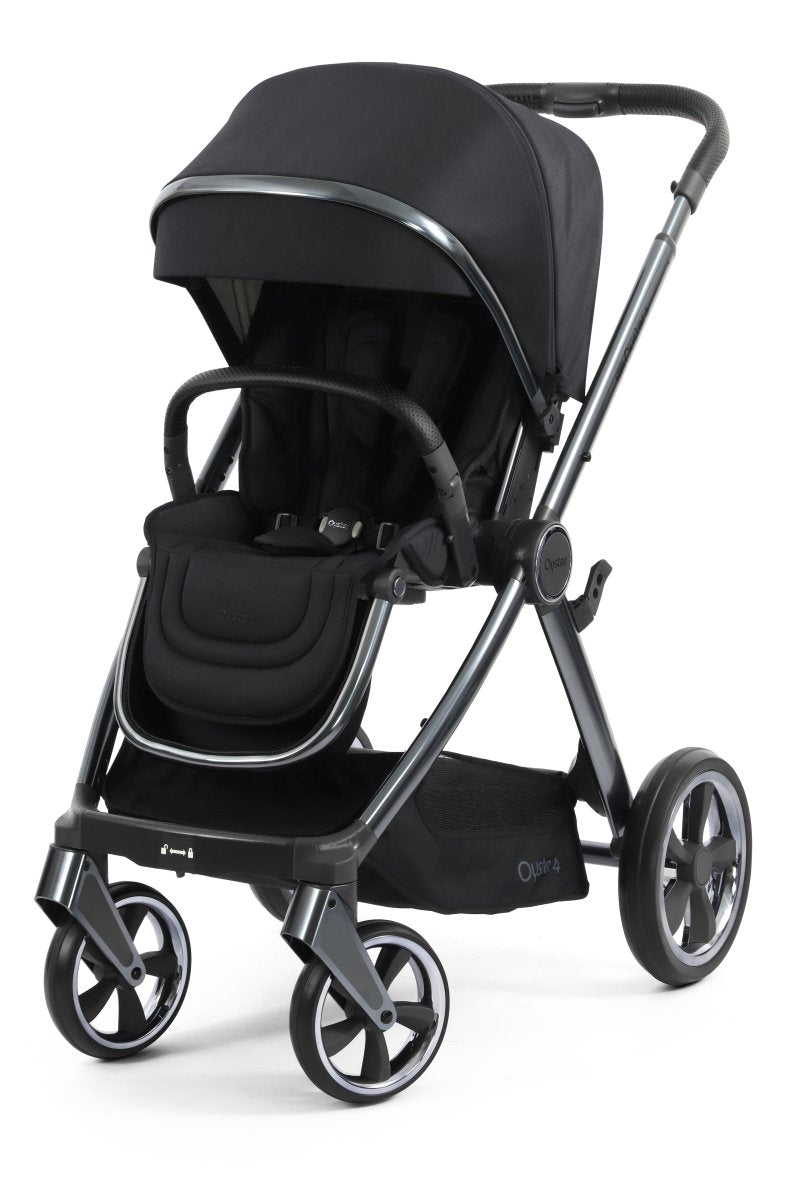 Oyster 4 Stroller with Gun Metal Chassis - Carbonite - Little Miracles Baby Boutique