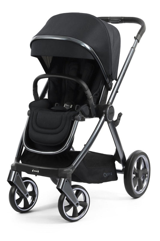 Oyster 4 Stroller with Gun Metal Chassis - Carbonite - Little Miracles Baby Boutique