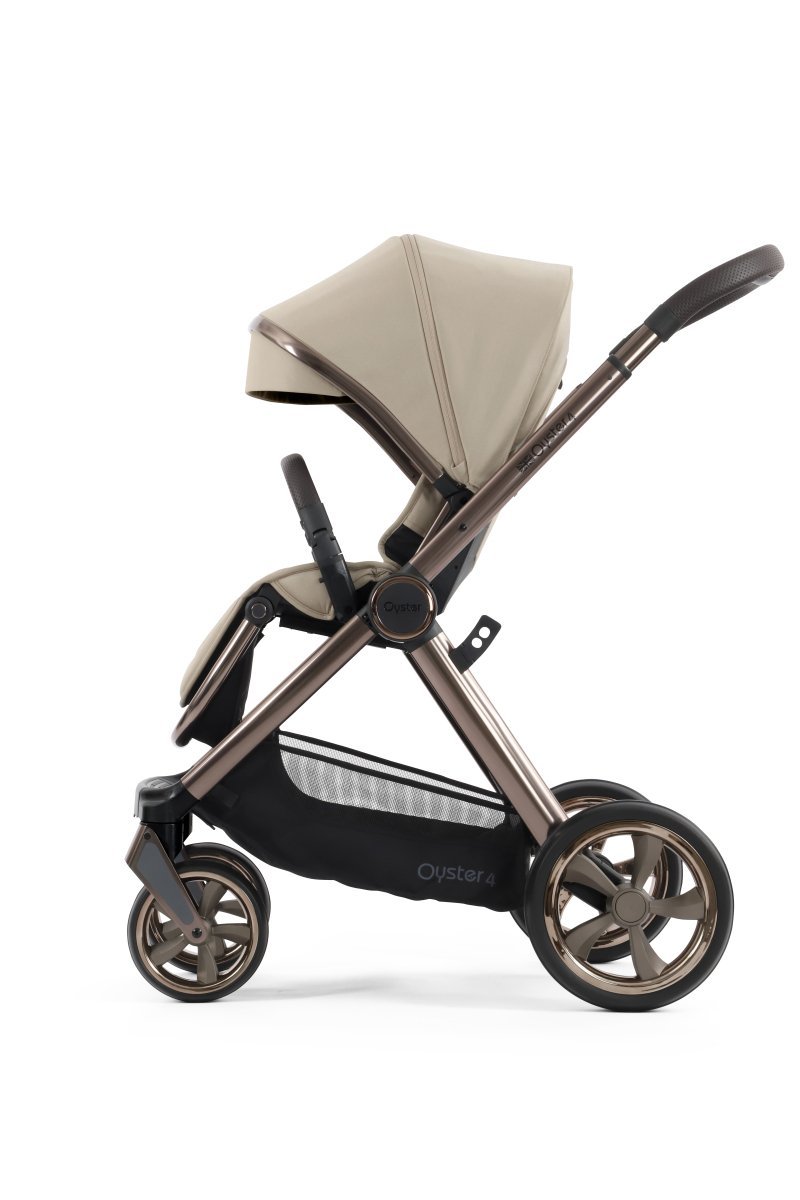 Oyster 4 Ultimate Bundle in Buttermilk with Brown Chassis - Little Miracles Baby Boutique