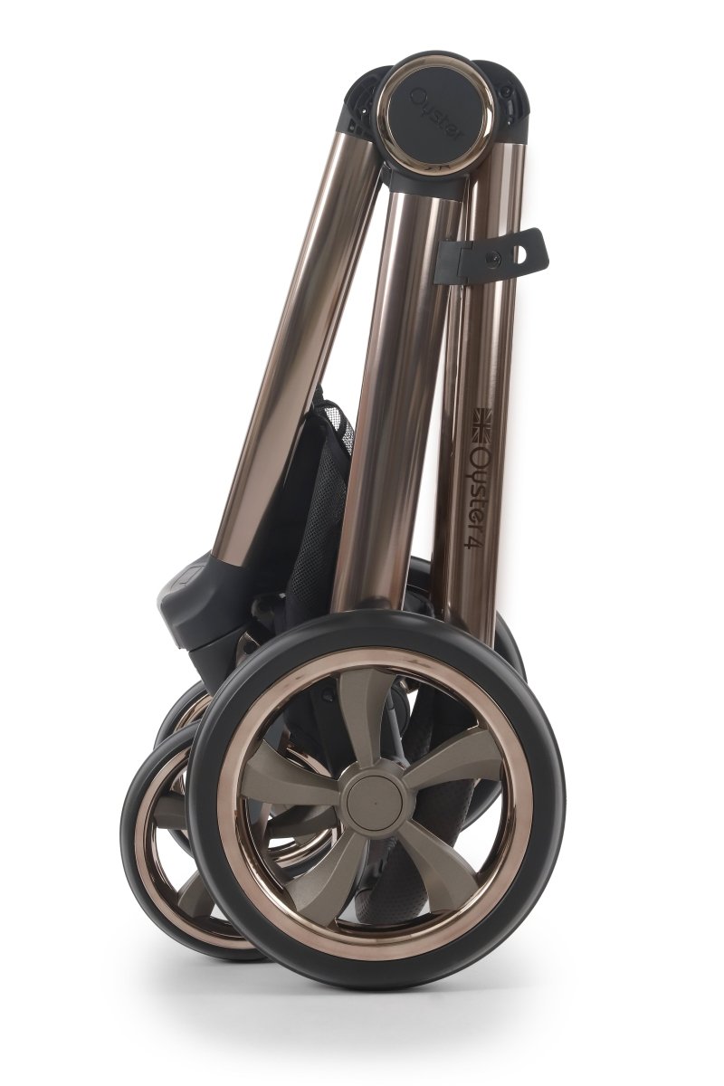 Oyster 4 Ultimate Bundle in Buttermilk with Brown Chassis - Little Miracles Baby Boutique