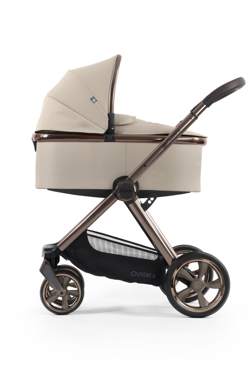 Oyster 4 Ultimate Bundle in Buttermilk with Brown Chassis - Little Miracles Baby Boutique