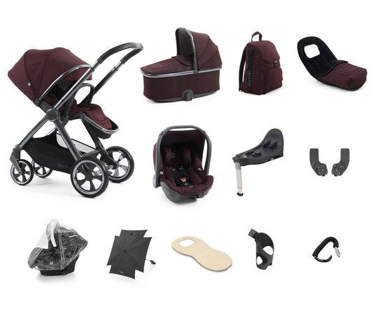 Oyster 4 Ultimate Bundle in Mulberry with Gun Metal Chassis - Little Miracles Baby Boutique