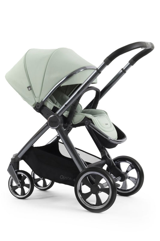 Oyster 4 Ultimate Bundle in Pistachio with Gun Metal Chassis - Little Miracles Baby Boutique