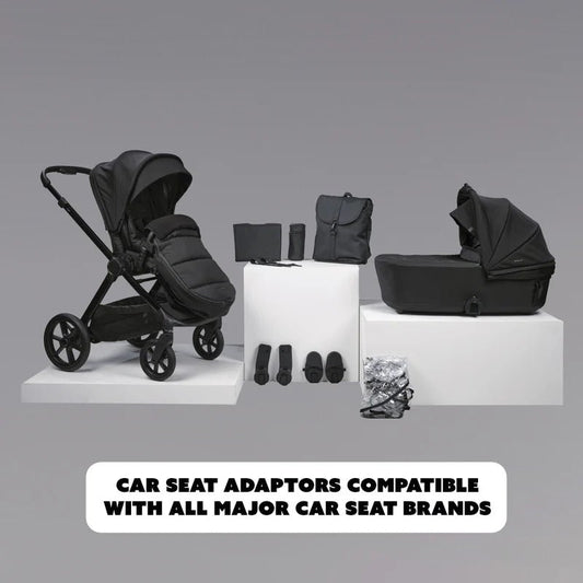 Raffi 2 in 1 System MKII - Satin Black - Little Miracles Baby Boutique