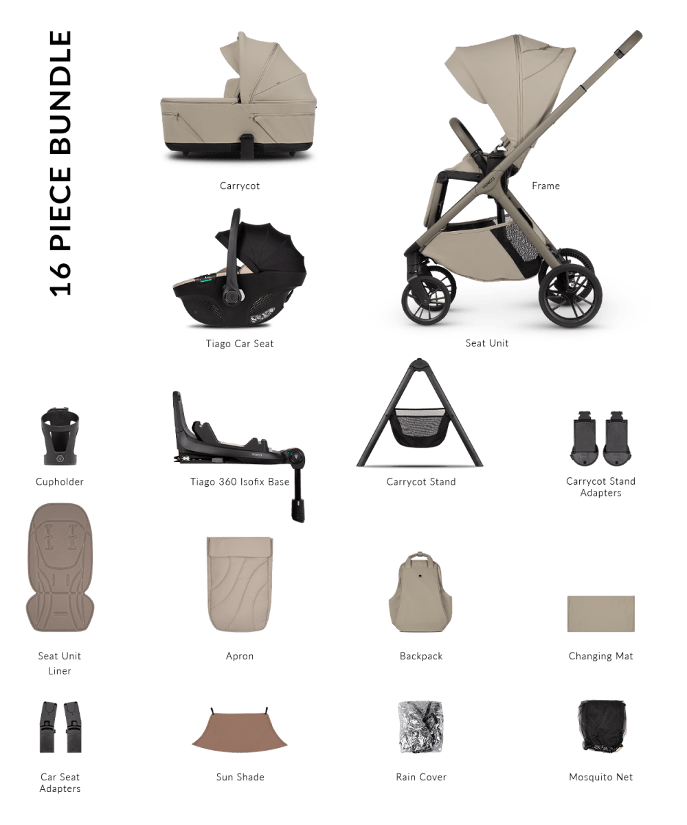 Venicci Tila - Ultimate Package - Latte - Little Miracles Baby Boutique