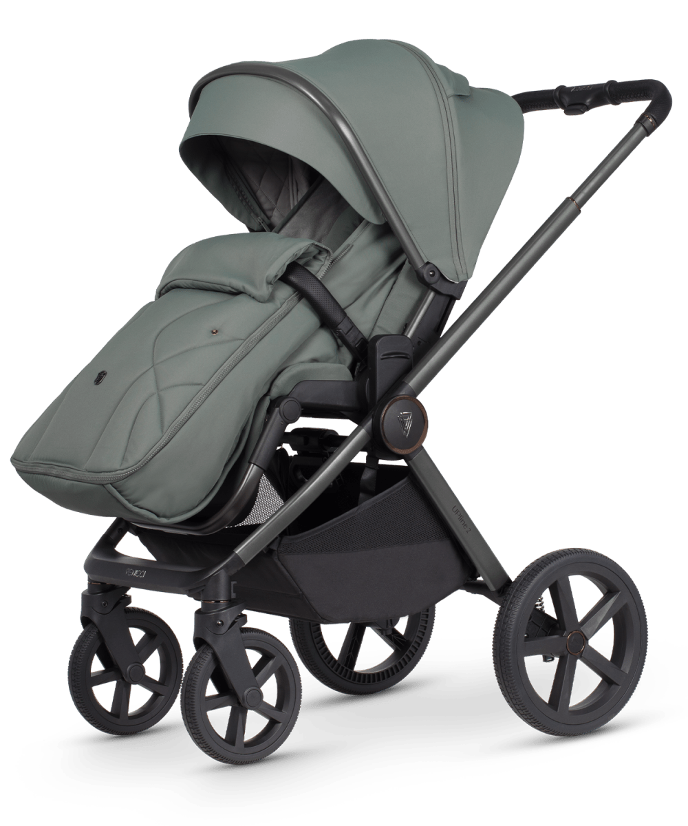 Venicci Upline 2 - 3 in 1 Package and Base - Aloe - Little Miracles Baby Boutique