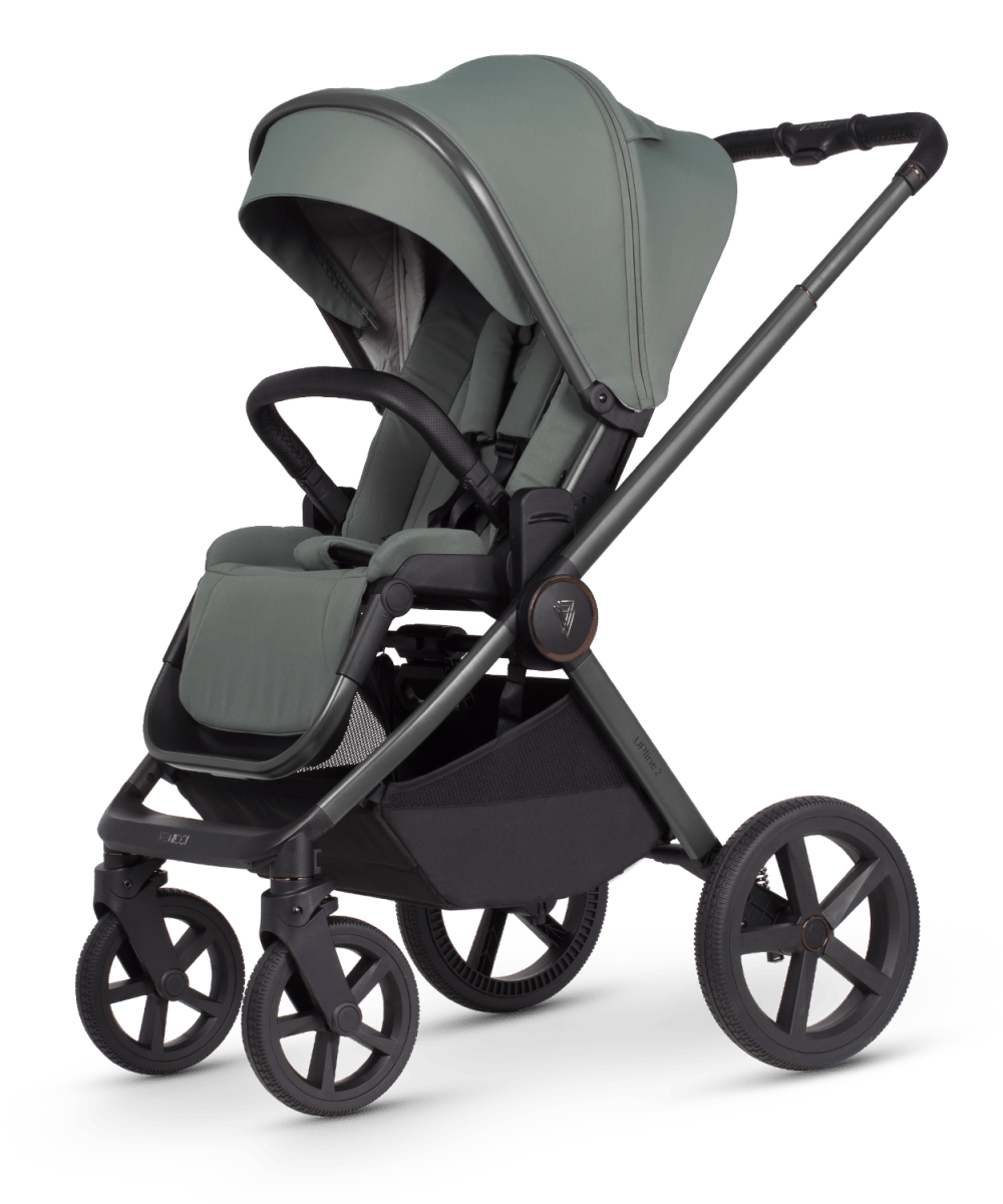 Venicci Upline 2 - 3 in 1 Package and Base - Aloe - Little Miracles Baby Boutique