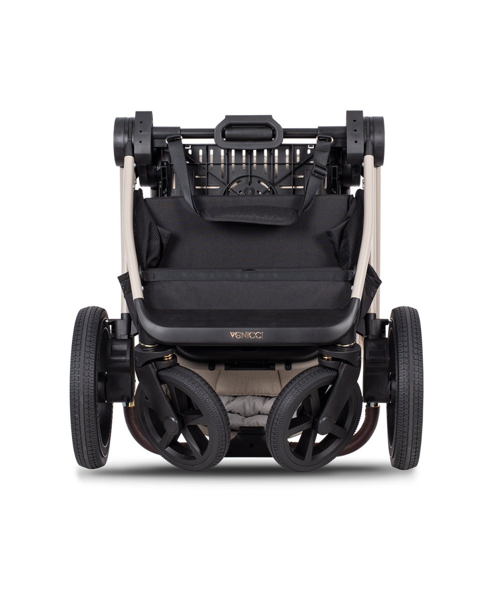 Venicci Upline 2 - 3 in 1 Package and Base - Stone Beige - Little Miracles Baby Boutique