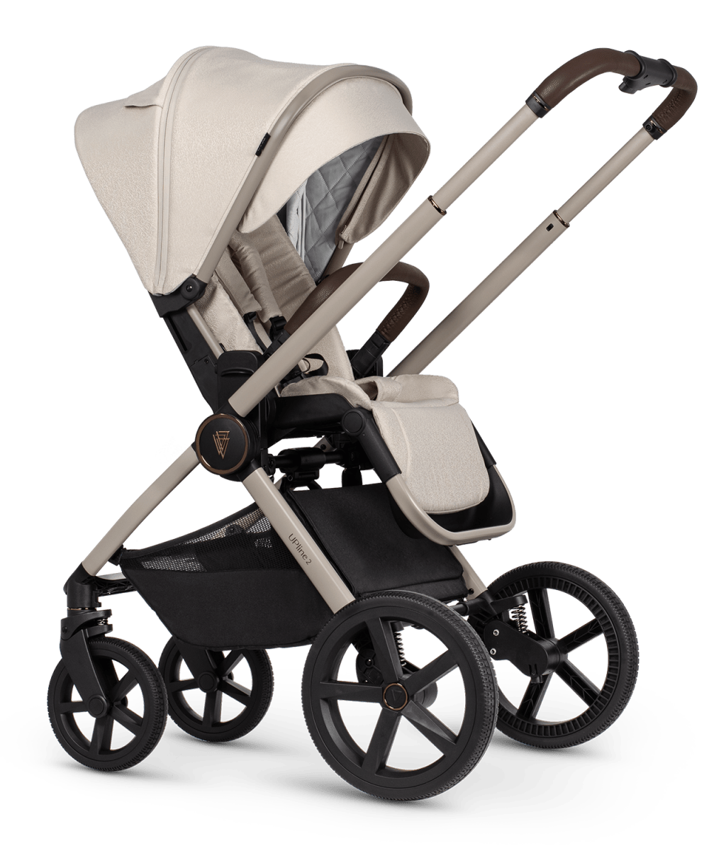 Venicci Upline 2 - 3 in 1 Package and Base - Stone Beige - Little Miracles Baby Boutique