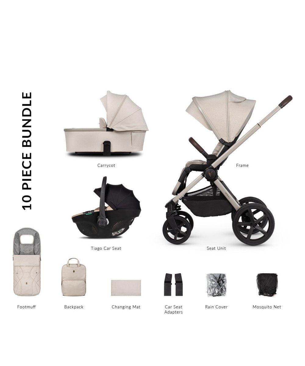 Venicci Upline 2 - 3 in 1 Package - Taupe - Little Miracles Baby Boutique